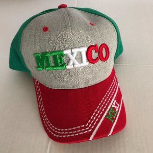 NWOT Men's Embroidered Stitched Mexico Baseball Cap Mexican National Hat